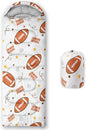 Kids Sleeping Bag for Boys Girls,Cute Puppy Print-Lightweight Warm Portable Outdoor Indoor-Waterproof Cold Weather Resistant Sleeping Bag for Camping Hiking