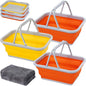 AUTODECO Collapsible Sink with Handle Towel, 2.37 Gal / 9L Foldable Wash Basin for Washing Dishes, Camping, Hiking and Home
