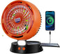 10400mAh Solar Camping Fan with LED Lantern, Rechargeable Portable Fan with 5W Solar Panel, Battery Operated Personal Fan for Outside Picnic, Fishing, Outdoor Tent Fan for Camping Essentials