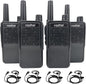 Radtel RT-518 Rechargeable Walkie Talkies for Adults Long Range Handheld FRS Two Way Radio 22CH Handsfree VOX for Camping Hiking (4 Pack)