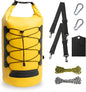 20L Bear Food Bag Hanging System, IPX 6 Grade Waterproof Leakproof Bear Bag Kit for Camping Hiking, Pulley System with Survival Ropes, Clips, Rock Pouch