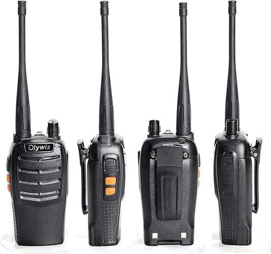 Walkie Talkies for Adults, 16 Channels, Rechargeable, with Flashlight, Li-ion Battery, Charger, 4 Pack