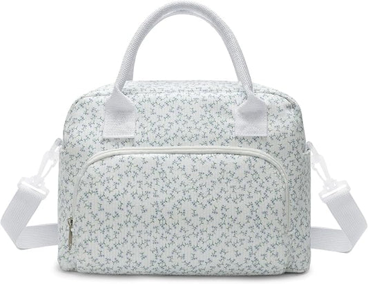 Insulated Lunch Bag for Women Men Large Reusable Lunch Box Adult Leakproof Portable Cooler Tote Bags for Work Picnic (lavender)