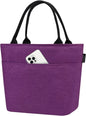 Aosbos Insulated Lunch Cooler Bag - Adult Thermal LunchBox Lunch Tote Bolsa Termica Almuerzo Lonchera, Purple