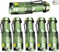 3 Modes LED Flashlight Torch Tactical Lamp Mini Q5 Light for Camping Hiking Emergency (Green)