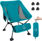ATEPA Backpacking Chair, Ultralight Folding Portable Small Camping Chairs for Adults Compact Foldable Beach Seat with Anti-Sinking Feet & Aluminum Frame for Outdoor Hiking Travel Fishing