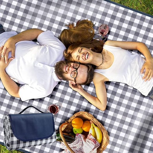 RUIBOLU Large Picnic Blanket Beach Blankets, 80''x80'' Picnic Mat Waterproof