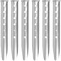 TRIWONDER 6X Snow and Sand Tent Stakes Pegs - Aluminum U-Shaped Tent Pegs Tent Nails Lightweight for Camping Hiking Backpacking