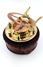 Brass Sundial Compass in Leather Case – Unique Nautical Gifts for Men, Antique Sailing Anniversary Gadget, Maritime Pocket Watch Clock, Nautical Decor for Him