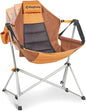 KingCamp Hammock Camping Chair, Swinging Portable Folding Camp Chairs for Adults 400lbs Heavy Duty Foldable Oversized Rocker with Aluminum Alloy Frame Cup Holder Pillow for Outdoor Beach Patio Sport