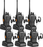 Walkie Talkies BF-888S Two Way Radio Long Range Rechargeable,Portable 2 Way Radio,Handsfree Walkie Talkie for Adultswith Flashlight Li-ion Battery and Charger（6 Pack）