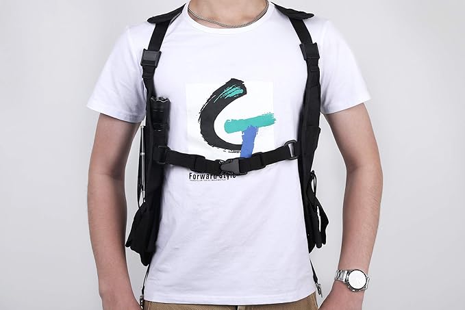 Universal Double Radio Shoulder Harness Holster Chest Holder Vest for Two Way Radio Search Rescue Essentials