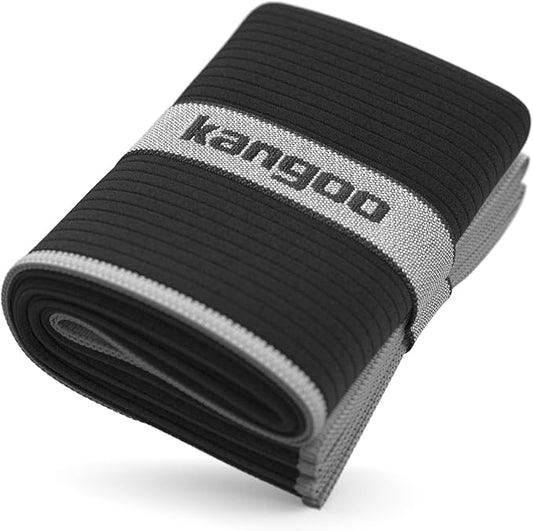Kangoo Ribbed Microfiber Towel – Super Absorbent and Quick Dry, Suitable for Travel, Beach, Camping, Gym, Pool, Yoga (Black)