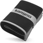 Kangoo Ribbed Microfiber Towel – Super Absorbent and Quick Dry, Suitable for Travel, Beach, Camping, Gym, Pool, Yoga (Black)