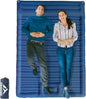 Double Sleeping Pad,4.75" Ultra-Thick Self Inflating Sleeping pad for Camping, with Pillow Built-in Foot Pump Camping Mattress for Backpacking, Car Camping, Hiking, Tent(Double Blue)
