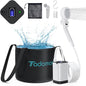Portable Shower for Camping,Portable Shower Head & Spray Nozzle,Camping Shower Pump w/ 5200mAh Battery,USB Rechargeable Portable Shower for Beach,Camping