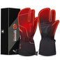 SAVIOR HEAT Heated Mittens Battery Gloves Men Women, 2023 Flexible Crab Finger Rechargeable Ski Mitten with 7.4V 2200mAh Battery for Winter Snow Skating Camping Hunting Hiking Motorcycle