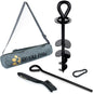 Dog Tie Out Stake - Heavy Duty Dog Anchor for Large Dogs up to 210 lbs, In Ground Yard Post to Tether Long Leash and Cable Leads with Dog Stakes for Outside