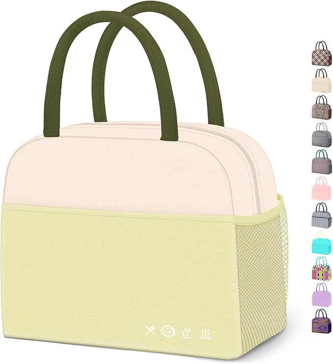 Lunch Bag Women, Lunch Box for Women Men Reusable Insulated Lunch Tote Bag, Handbags Case High Capacity for Travel Work Picnic