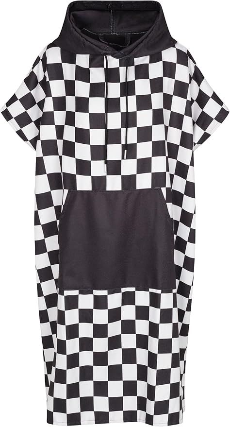 Nomada Checkered Changing Poncho | Hooded Towel