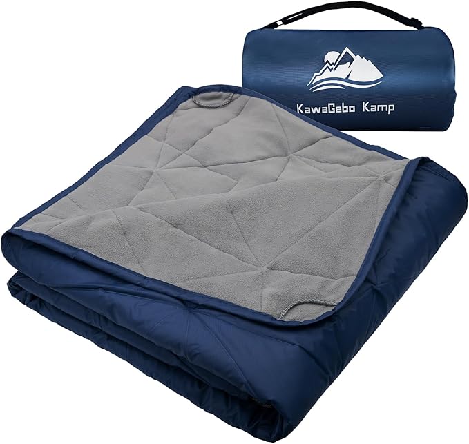 Outdoor Waterproof Blanket, Foldable Fleece Stadium Blanket for Outdoor Sports Event,Camping,Concerts, Car,Pet,Picnics -Windproof, Wearable,Machine Washable 80"x58"
