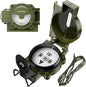 Compass Hiking with Clinometer, Strong Magnetic Intensity 3000 Gauss Professional Military Compass Waterproof Lensatic with Carry Bag, for Navigation Hiking Camping Hunting