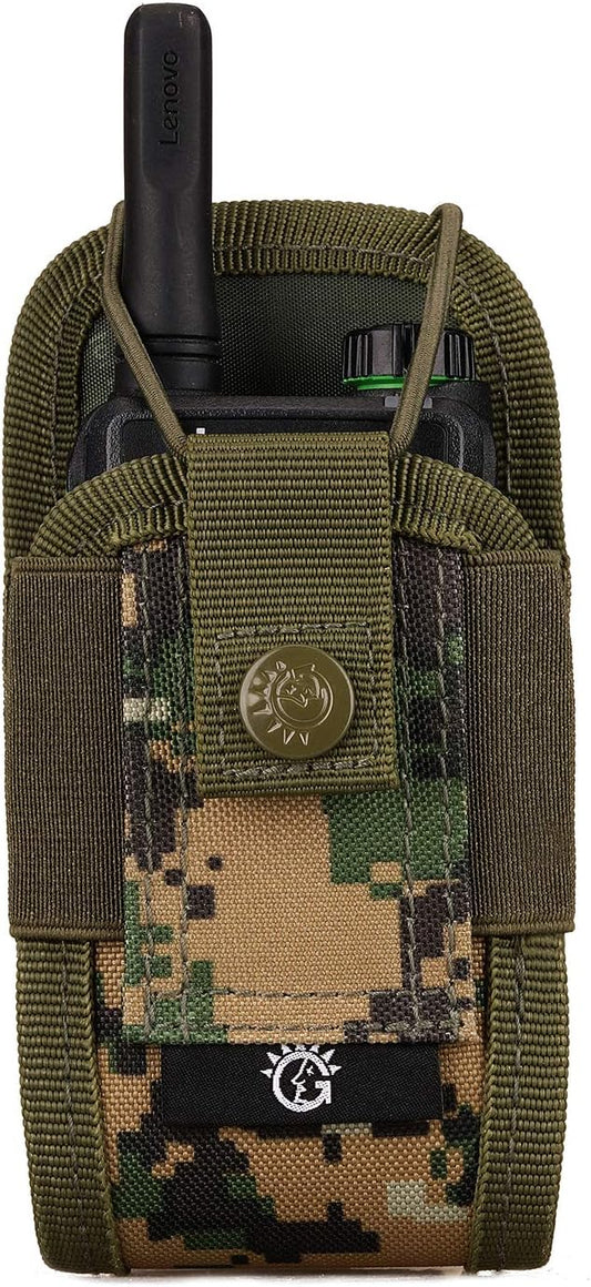 SINAIRSOFT Nylon Radio Holster, Universal Radio Case Lightweight Military Interphone Storage Bag Pouch for Molle System Walkie Talkies Holster Accessories