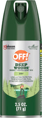 OFF! Deep Woods Travel Size Insect Repellent Aerosol, Dry, Non-Greasy Formula, Bug Spray with Long Lasting Protection from Mosquitoes, 2.5 oz