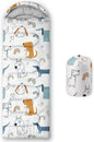 Kids Sleeping Bag for Boys Girls,Cute Puppy Print-Lightweight Warm Portable Outdoor Indoor-Waterproof Cold Weather Resistant Sleeping Bag for Camping Hiking
