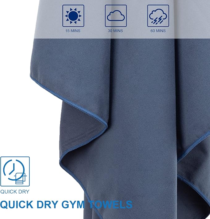 Camping Towel Microfiber Towel Perfect Sports &Travel Towel Super Absorbent Quick Dry Towel Gym Towel Suitable for Gym,Swimming,Hiking,Camping,Travel