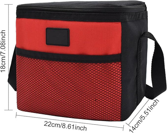 Nanxson 5L Lunch Bag Leakproof Thermal Cooler Lunch Box Adult Waterproof Insulated Lunch Tote Bag (5L,Red)