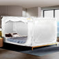 Bed Tent Bed Canopy Queen Size Tents for Adult and Kids- Original Design Portable Dream Tent Indoor Sleeping Tents 80% Blackout with 3 Doors Breathable Big Space Tents