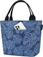 Aosbos Lunch Bag Women Insulated Lunch Bags for Adult Lunch Box for Women Meal Prep Lunch Box Cooler Lunch Tote Bag Picnic Bag Lunchbox, Plantain Leaf