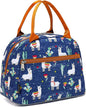 FlowFly Lunch Bag Tote Bag Lunch Organizer Lunch Holder Insulated Lunch Cooler Bag for Women/Men (Alpaca)