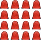 GoodtoU Nylon Backpacks - Drawstring Bags Bulk - Gym, Sport & Travel (Red, 16Pcs)