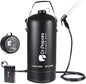 DR.PREPARE Portable Shower with Rechargeable Electric Pump, 4 Gallons/5 Gallons Outdoor Camp Shower Bag, Fast Inflation, Dual Shower Options, Portable for Camping, Hiking, Beach