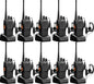 Baofeng Walkie Talkies Two-Way Radios bf-888s for Adults Long Range Rechargeable Communicator Handheld Professional UHF Interphone 10 Pack Walky Talky Set with Earpiece,Li-ion Battery and Charger