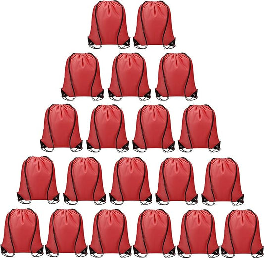 Vorspack Drawstring Backpack 20 Pieces for Party Gym Sport Trip