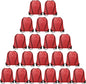 Vorspack Drawstring Backpack 20 Pieces for Party Gym Sport Trip