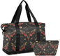 Women's Weekender Duffle Bag for Travel and Gym with Toiletry and Shoes Compartment