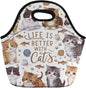 Neoprene Lunch Bags Thermal Insulated Lunch Tote Bag Reusable Washable Neoprene Picnic Bag for Women Men