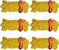 6 Pack 4mm Outdoor Guy Lines Tent Cords Reflective Canopy Wind Rope Lightweight Camping Rope with Aluminum Guylines Adjuster for Tent Tarp, Canopy Shelter, Camping, Hiking, Backpacking (yellow)