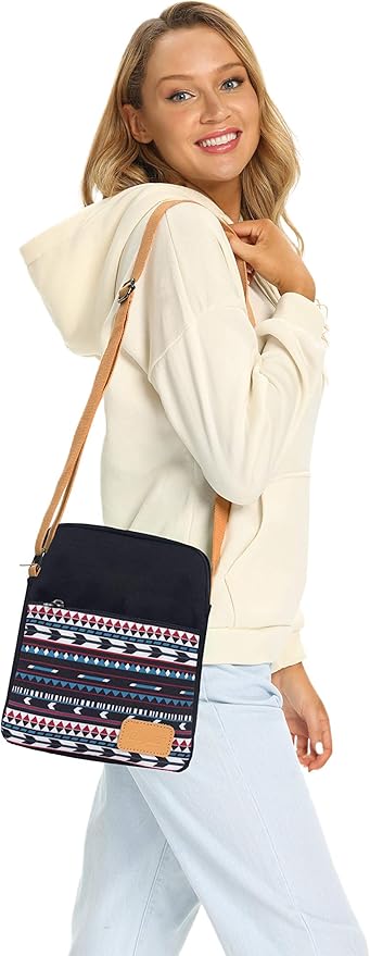 Leaper Girls Crossbody Purses for Kids 2 PCS Cross Body Bag Women Messenger Bag Girls Canvas Bag Cross Body Purse Set