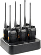 Retevis RT27V MURS 2 Way Radio, Walkie Talkies Rechargeable, Long Range, Multi-Unit Charger, License Free, Rugged, Two Way Business Radios for Emergency Rescue Farm Church(6 Pack)