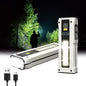 LED Rechargeable Work Light 1500 Lumens with Magnetic Base - Aluminum Shell Portable Flashlight for Mechanics Car Repair, Emergency - 4 Modes Flood Light+Spot Light - IPX4 Waterproof Long Battery Life