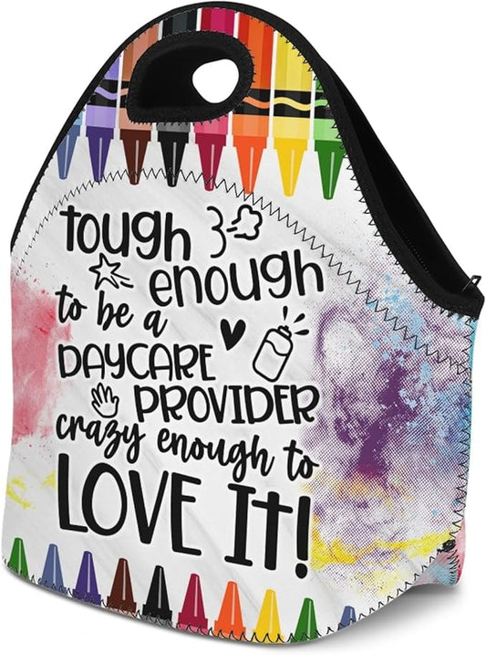 Neoprene Lunch Bags Thermal Insulated Lunch Tote Bag Reusable Washable Neoprene Picnic Bag for Women Men