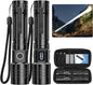 Rechargeable Flashlights High Lumens 20,000LM Super Bright LED Flashlight with Dimmable, Zoomable Beam Tactical Strong Lights, 6Modes Small Powerful Waterproof Flashlight for Camping Emergencies