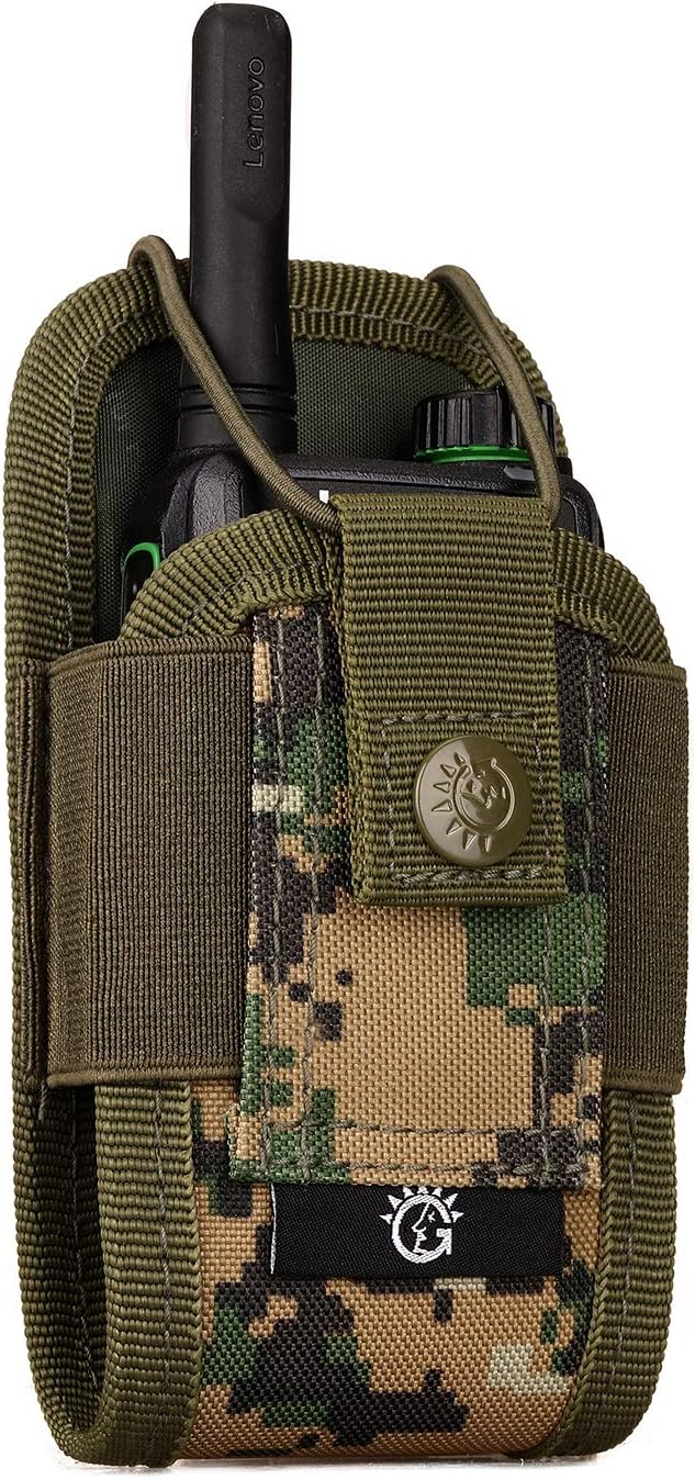 SINAIRSOFT Nylon Radio Holster, Universal Radio Case Lightweight Military Interphone Storage Bag Pouch for Molle System Walkie Talkies Holster Accessories