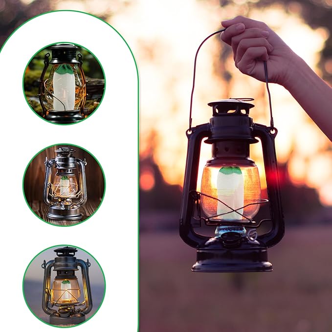 Lantern Mantles 10 PCS String Tie Propane Lantern Mantles Gas Lantern Mantles for Outdoor Camping U-Shape Mantles for Propane Lantern Gas Lantern Covers Lantern Natural Fueled Lanterns Mantle