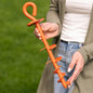 Dog Tie Out Stake - Heavy Duty Dog Stake for Large Dogs up to 210 lbs, Dog Stakes for Outside to use with Any Dog Tie Out Cable or Dog Leads for Yard (NO1-Orange) (Anchor Only)